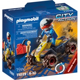 PLAYMOBIL CITY ACTION PILOTE ET QUAD 71039