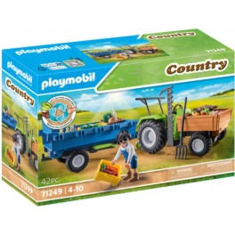 PLAYMOBIL COUNTRY TRACTEUR AVEC REMORQUE 71249