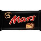 MARS Barres chocolatées fourrées au Caramel 5x45g 225g