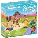 PLAYMOBIL 70122 Spirit - Apo avec Cheval et Poulain