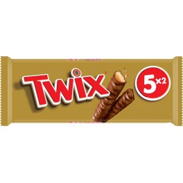 TWIX Barres chocolatées Biscuits enrobés de Chocolat et de Caramel x5 250g (lot de 3)