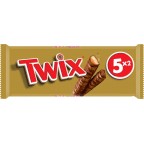 TWIX Barres chocolatées Biscuits enrobés de Chocolat et de Caramel x5 250g (lot de 6)