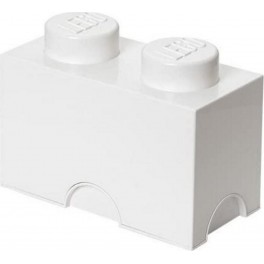 Room Copenhagen, Lego Storage Brick Box - Stackable Storage Solution - Brick 2, White (40020635)