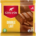Côte d’Or Double Lait Barres De Chocolat 4x46g