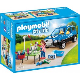 PLAYMOBIL 9278 City Life - Toiletteuse Avec Véhicule