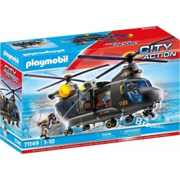 Playmobil 71149 City Action - Hélicoptère des forces spéciales