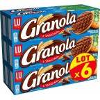 LU Biscuits sablés Granola L’Original Chocolat Lait 3x200g 600g (lot de 2 soit 6 paquets)
