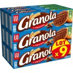 LU Biscuits sablés Granola L’Original Chocolat Lait 3x200g 600g (lot de 3 soit 9 paquets)