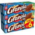 LU Biscuits sablés Granola L’Original Chocolat Lait 200g (lot de 6)