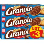 LU Biscuits sablés Granola L’Original Chocolat Lait 200g (lot de 3)