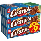 LU Biscuits sablés Granola L’Original Chocolat Lait 9x200g 1,8Kg