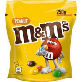 M&M's Dragées chocolatées Cacahuètes 250g (lot de 2)
