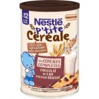 NESTLÉ P’tite céréale complètes chocolat au lait saveur biscuit dès 12 mois 415g