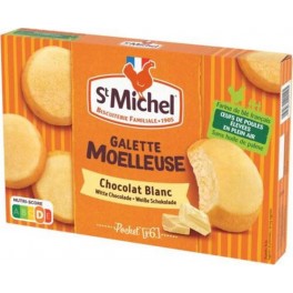 ST MICHEL GALETTE MOELLEUSE CHOCOLAT BLANC 180g