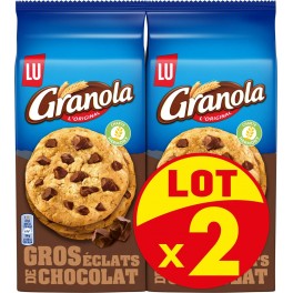 Granola Cookies Gros éclats Chocolat 2x184g 368g