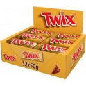 Twix Biscuit nappé caramel enrobé de chocolat 50g x32 1.6Kg