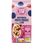 Happy Bio Muesli Graine de Chia et fruits rouges 375g