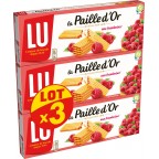 LU Gaufrettes Paille d'Or Framboises 3x170g 510g