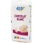 Tablette de chocolat Eco+ Blanc 4x100g 400g