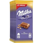 Milka Chocolat au lait et aux grains de riz soufflés 6x100g