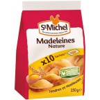 St Michel Madeleines Nature moelleuses à emporter x10 sachets individuels 250g (lot de 3)
