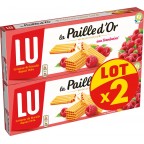 LU PAILLE D’OR FRAMBOISES 2X170g 340g