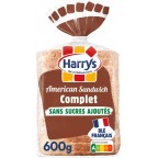 Harrys Pain de mie American Sandwich complet sans sucres ajoutés sans additifs 600g