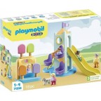 Playmobil 71326 Aire de Jeux avec toboggan géant 1.2.3