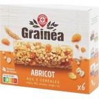 Grainéa Barre de céréales Abricot 126g