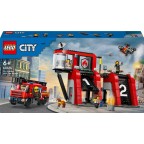 LEGO 60414 City La Caserne et le Camion de Pompiers