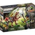 PLAYMOBIL Deinonychus et guerriers