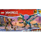 LEGO 71796 NINJAGO Le Dragon Élémentaire contre le Robot de l’Impératrice