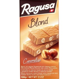 RAGUSA Chocolat blanc caramélisé la tablette de 100g