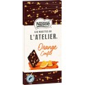 NESTLE LES RECETTES DE ATELIER Tablette de chocolat noir éclats d'orange confite NESTLE LES RECETTES DE L'ATELIER la tablette de