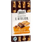 NESTLE LES RECETTES DE ATELIER Tablette de chocolat noir biscuit caramel NESTLE LES RECETTES DE L'ATELIER la tablette de 170g