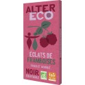 ALTER ECO Chocolat noir éclats de framboises la tablette de 100g