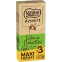 NESTLE DESSERT Tablette de chocolat noir aux éclats de noisette les 3 tablettes de 170g