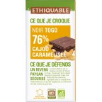 ETHIQUABLE Tablette de chocolat cajou caramélisée la tablette de 100g