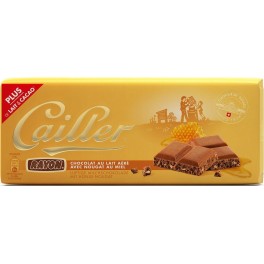 NESTLE CAILLER Tablette de chocolat au lait nougat et miel la tablette de 100g