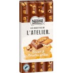 NESTLE LES RECETTES DE ATELIER Tablette de chocolat au lait biscuit noisettes NESTLE LES RECETTES DE L'ATELIER la tablette de 17