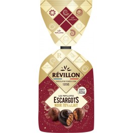 NC Escargots noir et lait Revillon Papillotes noir lait 370g