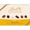 LINDT Assortiment de Chocolat Lait, noir, blanc, Lindt Connaisseurs 367g