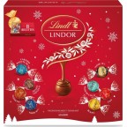 LINDT Assortiment de Chocolat Lait, noir, blanc, Lindor 371g