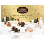 FERRERO Assortiment de Chocolats au Lait et Noisettes, Noix de Coco, Cappuccino et Amandes COLLECTION GRAND ASSORTIMENT boîte 20