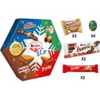 KINDER Assortiment de Chocolats et Biscuits Cacao, Noisettes Kinder & Co 174g