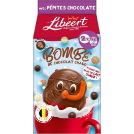 LIBEERT Bombe de chocolat chaud avec Pépites de Chocolat 80g