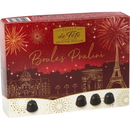 ESPRIT DE FETE Bonbons chocolat noir praliné la boîte d'1Kg