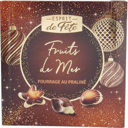 ESPRIT DE FETE Chocolats Fruits de Mer au praliné 250g