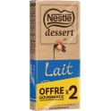 NESTLÉ TABLETTES DE CHOCOLAT DESSERT LAIT 2x170g 340g