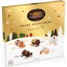 FERRERO Assortiment de Chocolats au Lait et Noisettes, Noix de Coco, Cappuccino et Amandes x42 431g